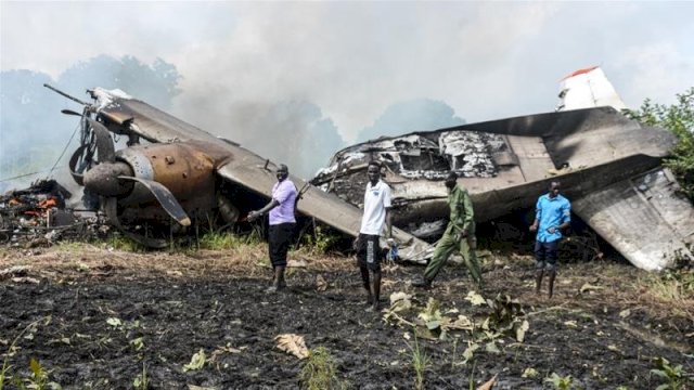 Pesawat Kargo Jatuh di Sudan Selatan, 5 Orang Tewas