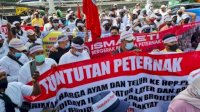 Protes Harga Ayam Anjlok, Peternak Jabar Gelar Aksi Damai di Depan Kementan