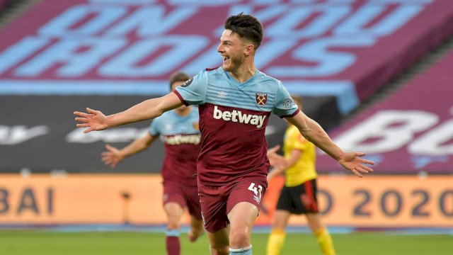 Declan Rice jadi Gelandang Tengah Paling Galak di Liga Inggris