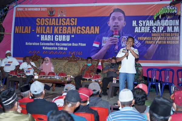 Sosialisasi Nilai-nilai Kebangsaan, Syaharuddin Alrif Ingat Kembali Peran Guru sebagai Pahlawan Pendidikan