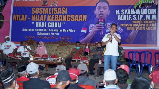 Sosialisasi Nilai-nilai Kebangsaan, Syaharuddin Alrif Ingat Kembali Peran Guru sebagai Pahlawan Pendidikan
