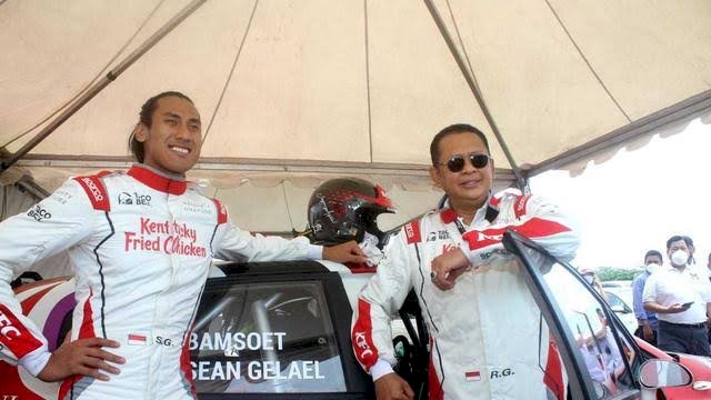 Bamsoet dan Sean Gelael Kecelakaan Reli di Meikarta, Mobilnya Terpelanting 3 Kali