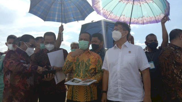 Plt Gubernur Sulsel dampingi Menkes Budi Sadikin Tinjau Lokasi Pembangunan RS Pusat Otak Nasional