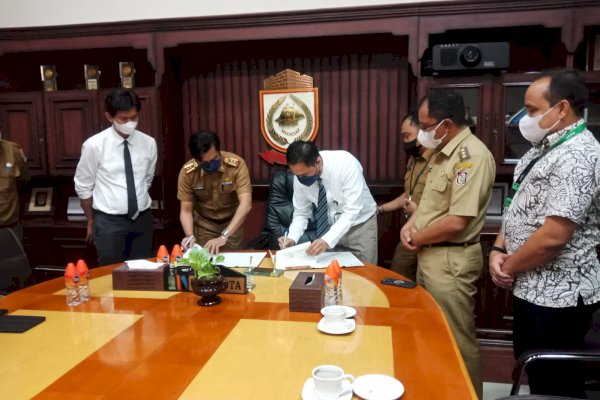 Mudahkan Pembayaran PBB melalui Start Up, Bapenda Makassar Bersama Bank Sulselbar Teken MOU