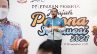 Tempuh 333 Km Lintasi 9 Kabupaten Kota, Plt Gubernur Semangati Peserta Jelajah Pesona Sulawesi 2021