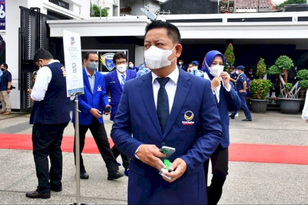 Kompaknya Ketua DPRD Makassar Rudianto dan Walikota Danny Dampingi Rusdi Masse Hadiri HUT ke-10 Partai NasDem