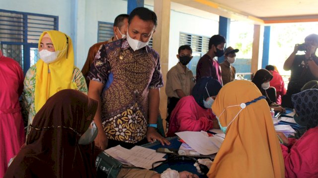 Ciptakan Herd immunity, Pemkab-TNI-Polri Gelar Vaksinasi Massal Se-Kabupaten Takalar