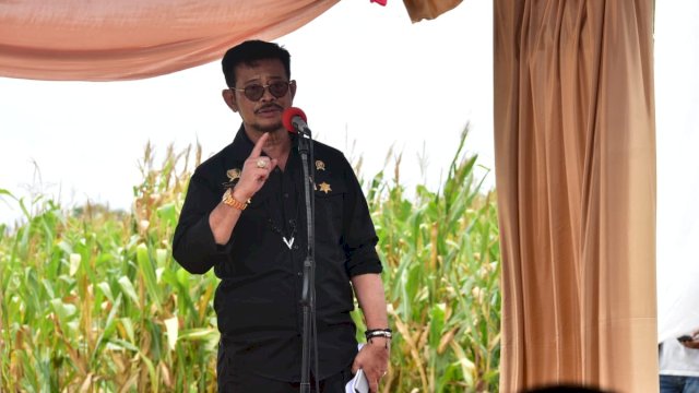 Mentan Syahrul Bangun Kawasan Jagung Seluas 1.200 Ha di Kabupaten Gowa Sulsel