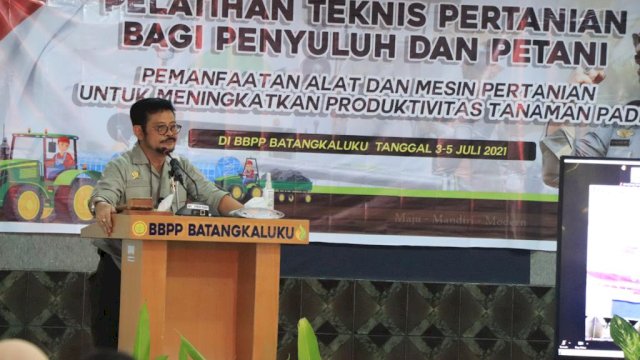 Mentan SYL di Gowa Sulsel: Kementan Latih Penyuluh dan Petani Kuasai Teknologi