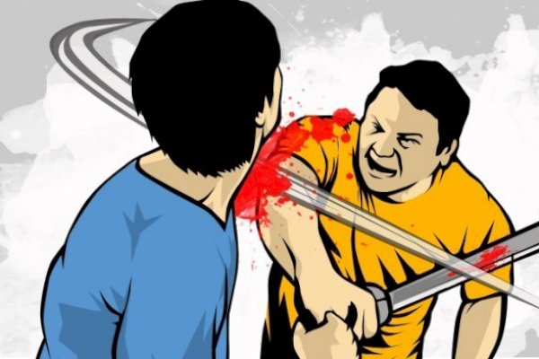 Tak Terima Disenggol, Dua Pemuda Mabuk Bacok Pengendara