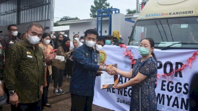 Mentan SYL Lepas Ekspor Telur Senilai Rp 3 Miliar&nbsp;