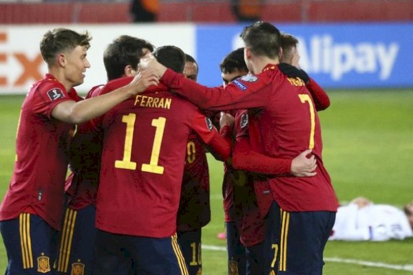 Menang 1-0 atas Swedia, Spanyol Kunci Tiket Piala Dunia Qatar 2022