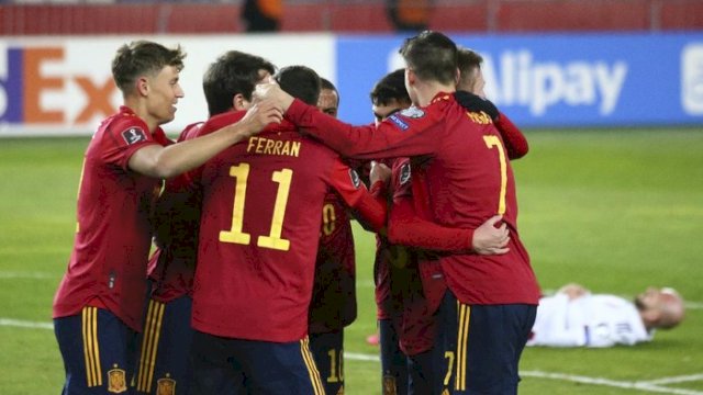 Menang 1-0 atas Swedia, Spanyol Kunci Tiket Piala Dunia Qatar 2022