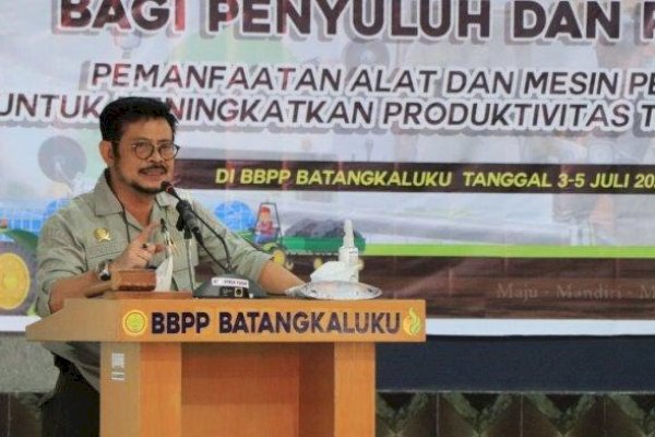 Mentan SYL di Gowa Sulsel: Kementan Latih Penyuluh dan Petani Kuasai Teknologi