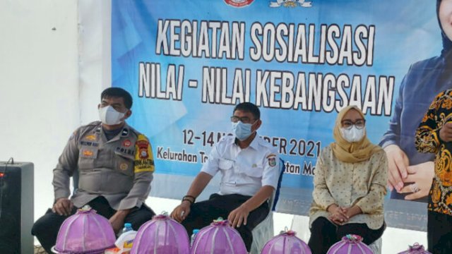 Legislator NasDem Sulsel Rezki Lutfi Sosialisasi Nilai Kebangsaan Sambil Ajak Warga Ikut Terus Vaksin