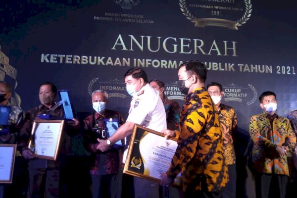 Kabupaten Pangkep Raih Anugerah Keterbukaan Publik Tahun 2021