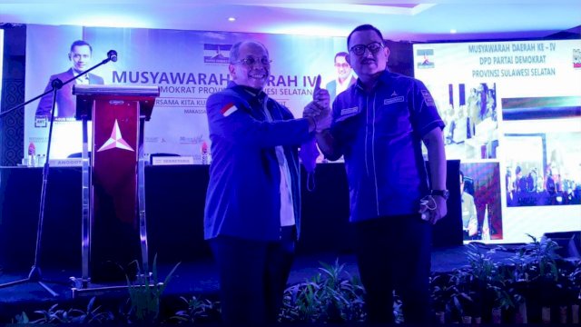 Musda Demokrat Sulsel Selesai, Tetapkan Ilham Arief Sirajuddin dan Ni’matullah sebagai calon ketua