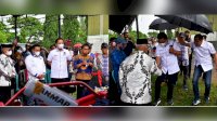 Di Tengah Hujan Bupati Enrekang hingga Warga Antusias Temui Rusdi Masse