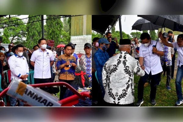 Di Tengah Hujan Bupati Enrekang hingga Warga Antusias Temui Rusdi Masse