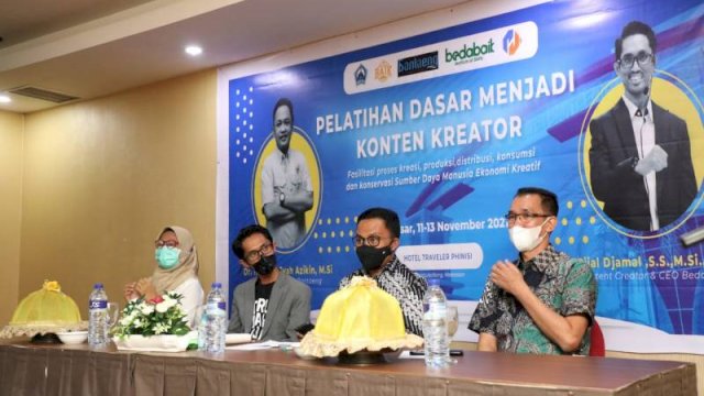 Buka Pelatihan Konten Kreator, Ilham Azikin: Pemuda Harus Survive Di Era Digitalisasi