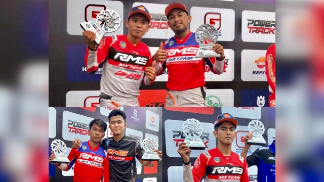 5 Pembalap RMS Racing Team Berkibar di Powertrack 2021 Seri 2 Banjar, Semuanya Dapat Trofi.