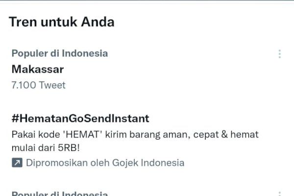 Gegara Banjir, Makassar jadi Trending Topik di Twitter