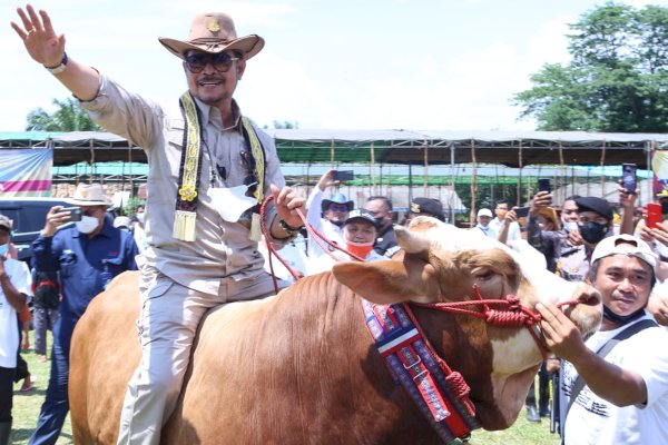 Mentan Dorong Provinsi Lampung Hasilkan 300.000 Bibit Sapi