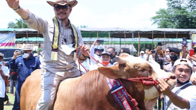 Mentan Dorong Provinsi Lampung Hasilkan 300.000 Bibit Sapi