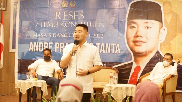 Legislator Fraksi NasDem DPRD Sulawesi Selatan, Andre Prasetyo Tanta.