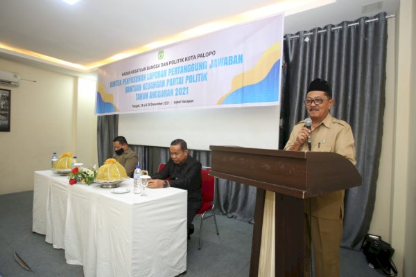 Badan Kesbangpol Palopo Sulsel Gelar Bimtek Penyusunan LPJ Bantuan Keuangan Parpol