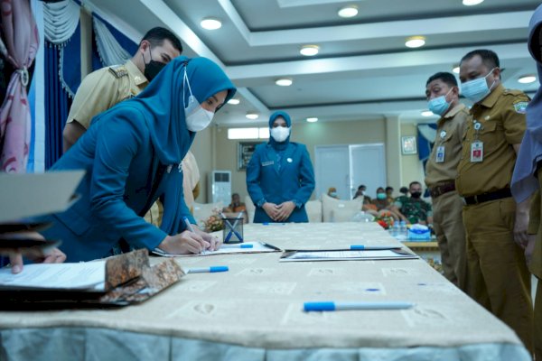 12 OPD-TP PKK Pangkep Sulsel Teken MoU Sinkronisasi Program