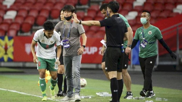 Pelatih Timnas Indonesia Shin Tae Yong.(F-Int)