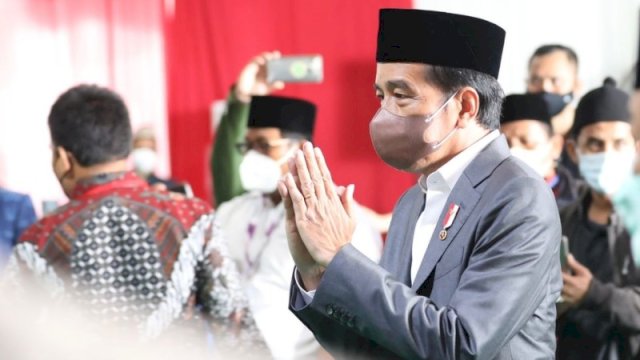 Presiden Joko Widodo mengapresiasi peran NU selama pandemi Covid-19. (F-Int)