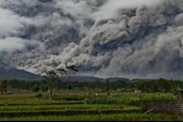 VIDEO dan Foto-foto Terbaru Gunung Semeru Meletus