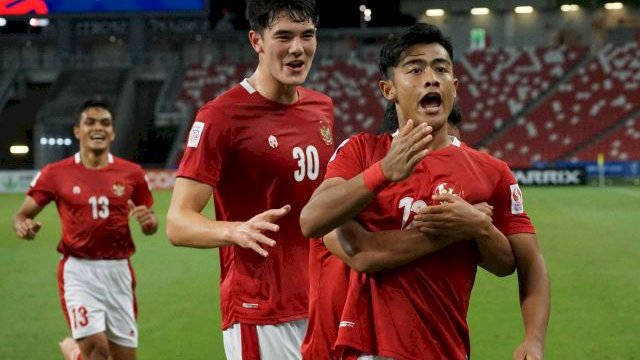 Timnas Indonesia optimis Kalahkan Singapura.(F-Int)