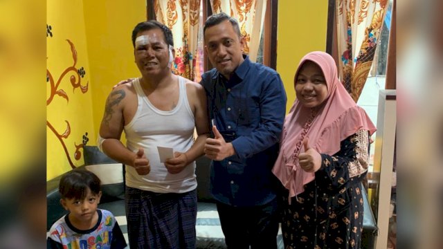 Ketua DPD NasDem Jeneponto Paris Yasir datangi korban selamat kecelakaan maut di Balikpapan
