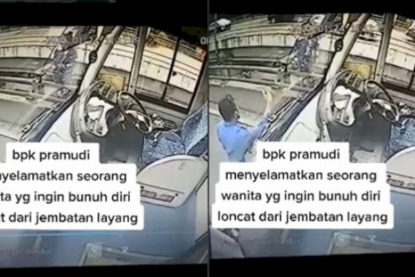 Salut Kepada Khaerun, Sopir Bus Transjakarta yang Gagalkan Upaya Bunuh Diri Wanita di Atas Flyover