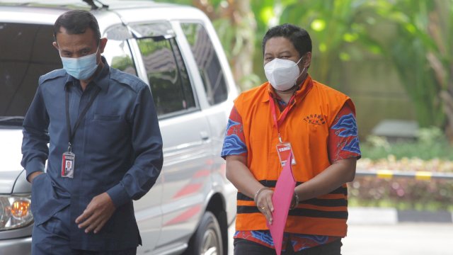 Mantan penyidik KPK AKP Stepanus Robin Pattuju alias Robin dijatuhi hukuman 11 tahun penjara.(F-Int)