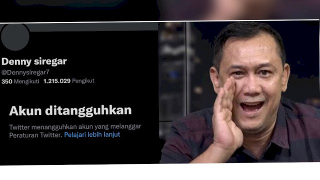 Akun Denny Siregar Ditangguhkan Twitter, Tokoh NU: Semoga Selamanya