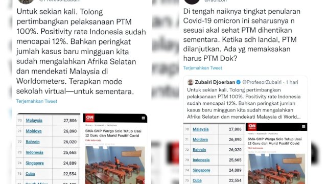 Untuk Sekian Kalinya, Satgas IDI Minta Pemerintah Hentikan PTM 100 Persen