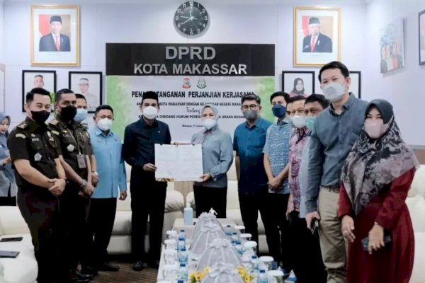 Optimalkan Sinergi-Kolaborasi, DPRD Makassar Teken MoU dengan Kejari Makassar