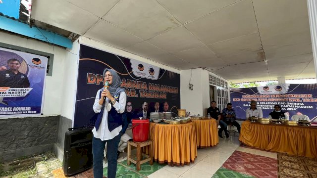 Ketua Garnita Malahayati DPW Partai NasDem Sulsel, Andi Rachmatika Dewi.