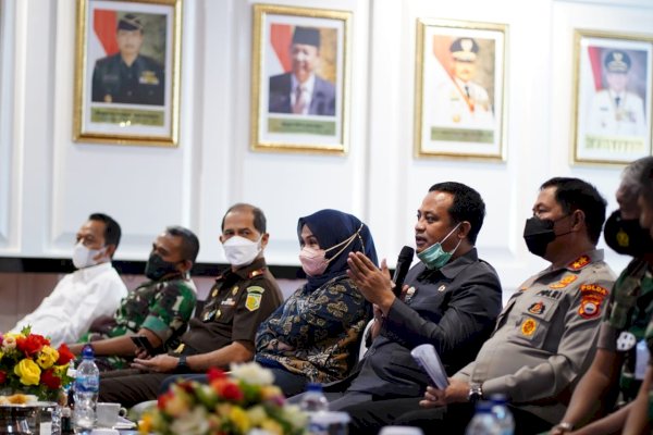 Rakor Awal Tahun, Plt Gubernur Sulsel Bersama Forkopimda Komitmen Akselerasi Percepatan Vaksinasi