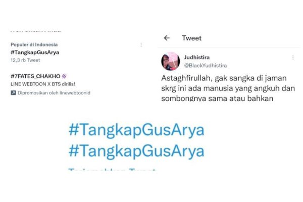 #TangkapGusArya Ramai di Twitter, Netizen: Ini Kaum Nabi Luth AS yang dilaknat oleh Allah SWT