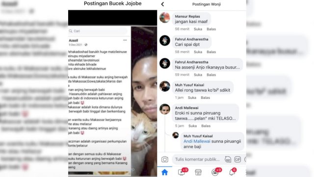 Pemuda Hina Suku Makassar di Facebook Ternyata Pernah Dirawat di Rumah Sakit Jiwa