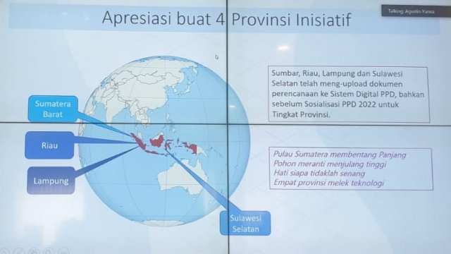 Bappenas Apresiasi Pemprov Sulsel Atas Inisiatif dalam Kelengkapan Dokumen Sistem Digital PPD.