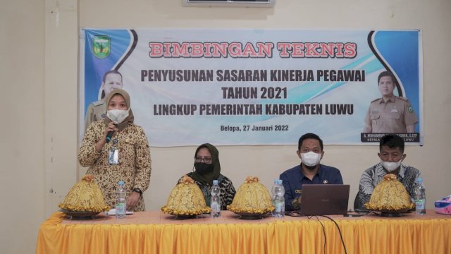BKPSDM Luwu Sulsel Gelar Bimtek Penyusunan SKP.