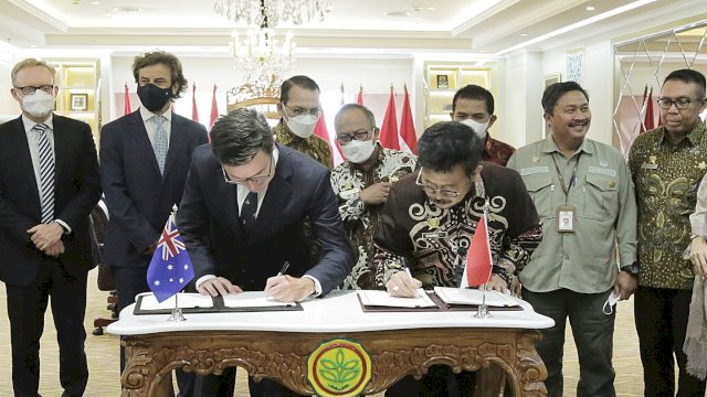 Mentan RI dan Mentan Australia Membahas Tiga Hal Penting.