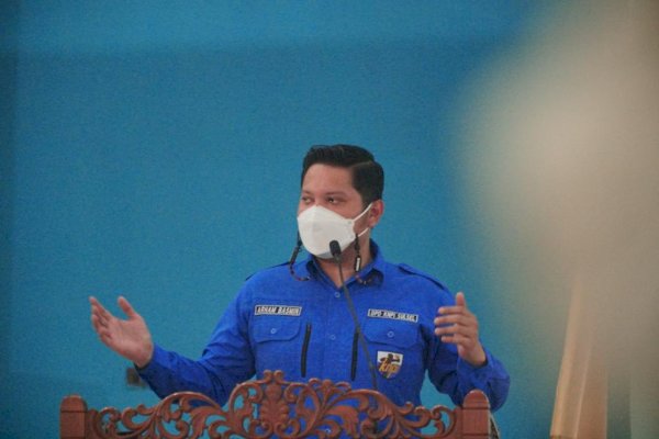 Pelantikan KNPI Pinrang, Arham Basmin Tekankan Pemuda Harus Jadi Pelopor Pembangunan