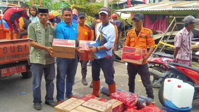 Bufferstok BPBD Provinsi Sudah Disalurkan kepada korban Kebakaran di Bulukumba.